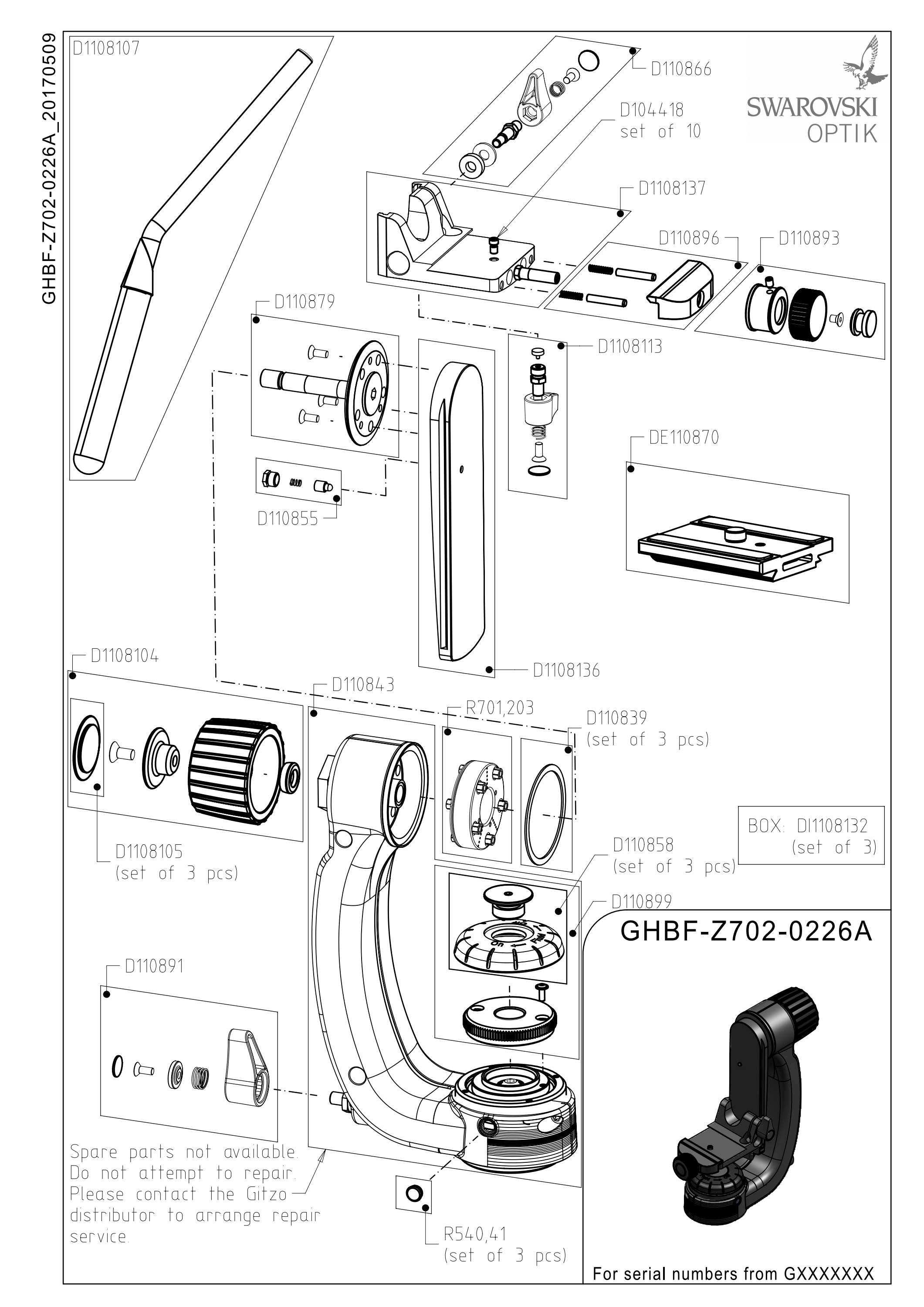 GHBF Z702 0226A - Gitzo